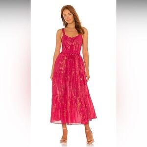 Karina Grimaldi - Hot Pink Dress (Belle Maxi Dress in Cherry)